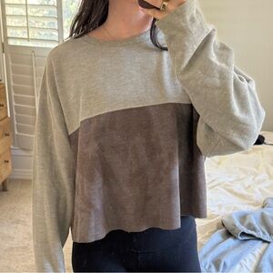 Ribbed Vintage Sweat Shirt